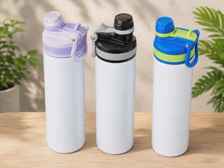 Gourde double bouchon isotherme personnalisable